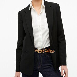 J Crew Factory | Petite Oversized One-button Blazer | Black | 6P - NWOT